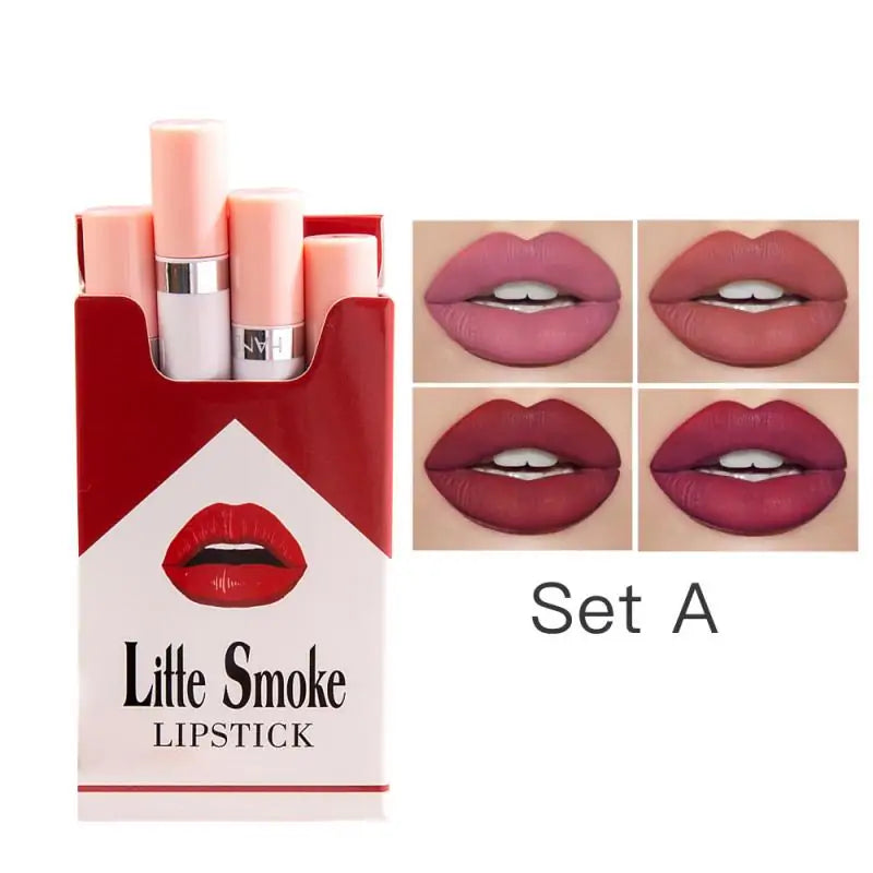 4 Colors Velvet Matte Cigarette Lipstick